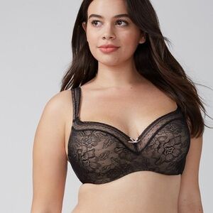 Lane Bryant Modern Lace Balconette Bra Size 38DD